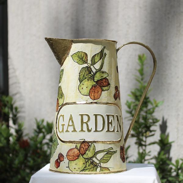 Jarra Decorativa Decoupage Botanico